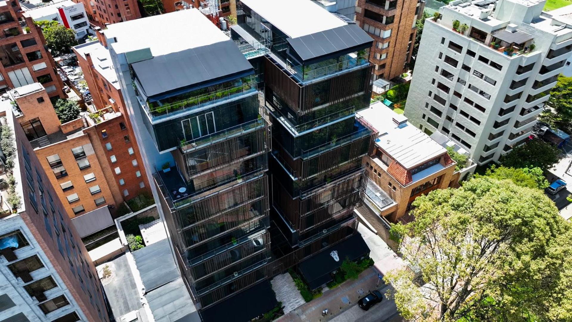 Ghl Bioxury Hotel Bogotá Exterior foto Aerial view of the building