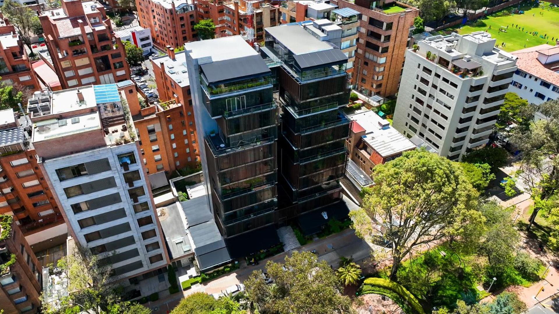 Ghl Bioxury Hotel Bogotá Exterior foto Aerial view of the building